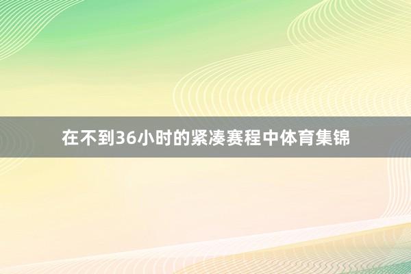 在不到36小时的紧凑赛程中体育集锦