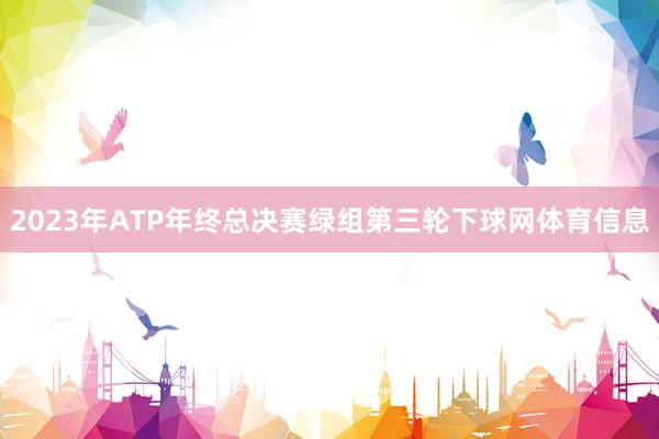 2023年ATP年终总决赛绿组第三轮下球网体育信息