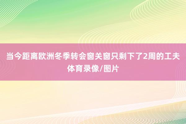 当今距离欧洲冬季转会窗关窗只剩下了2周的工夫体育录像/图片