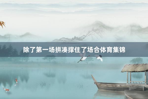 除了第一场拼凑撑住了场合体育集锦