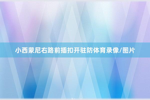 小西蒙尼右路前插扣开驻防体育录像/图片