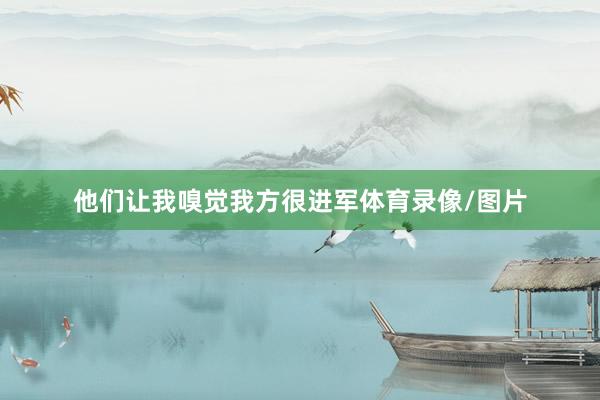 他们让我嗅觉我方很进军体育录像/图片