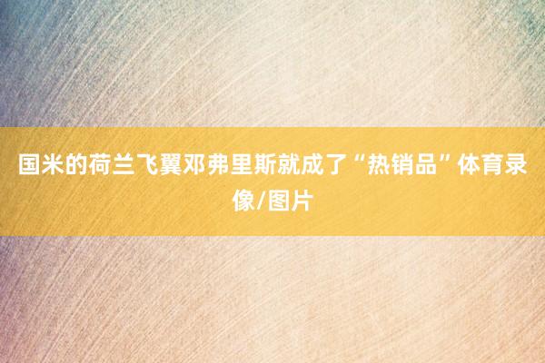 国米的荷兰飞翼邓弗里斯就成了“热销品”体育录像/图片