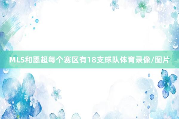 MLS和墨超每个赛区有18支球队体育录像/图片
