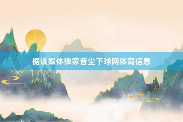 据该媒体独家音尘下球网体育信息