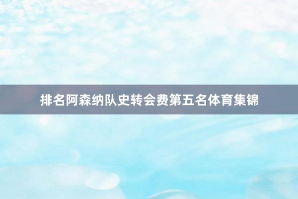 排名阿森纳队史转会费第五名体育集锦
