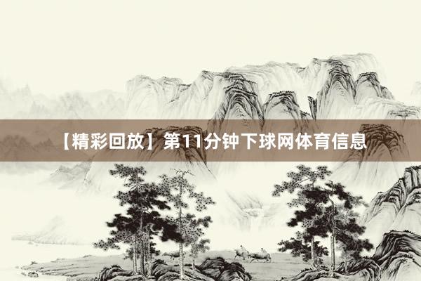 【精彩回放】第11分钟下球网体育信息