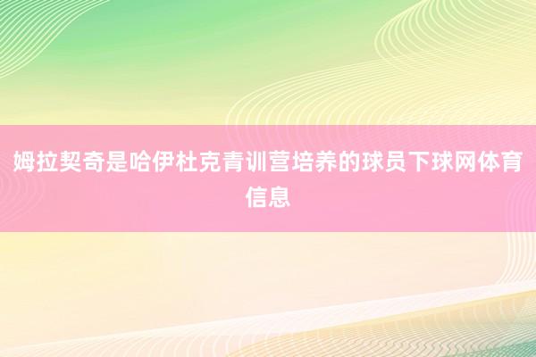 姆拉契奇是哈伊杜克青训营培养的球员下球网体育信息