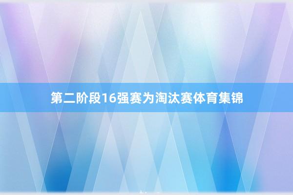 第二阶段16强赛为淘汰赛体育集锦