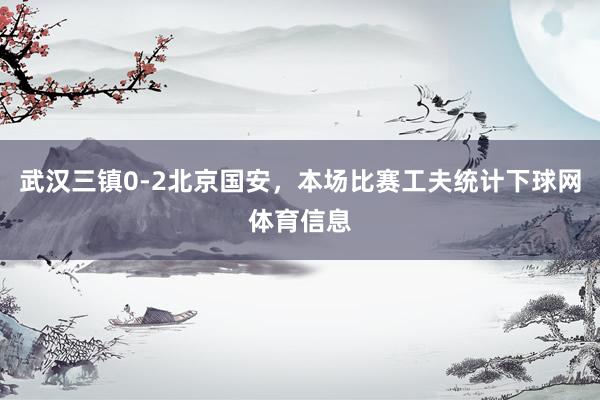 武汉三镇0-2北京国安,本场比赛工夫统计下球网体育信息