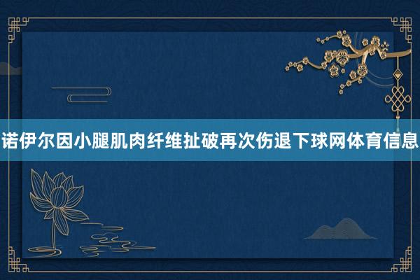 诺伊尔因小腿肌肉纤维扯破再次伤退下球网体育信息