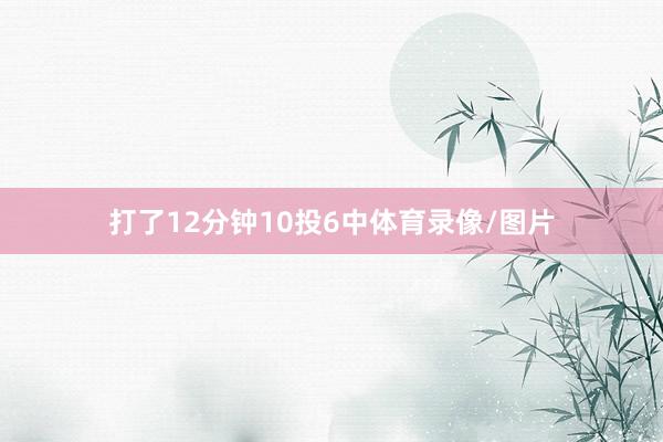打了12分钟10投6中体育录像/图片