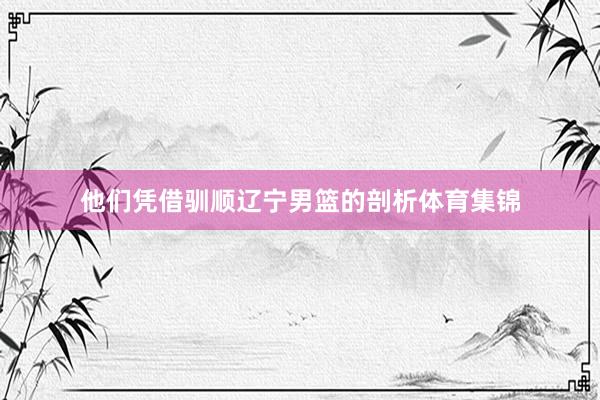 他们凭借驯顺辽宁男篮的剖析体育集锦