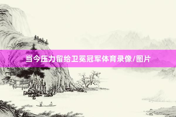 当今压力留给卫冕冠军体育录像/图片