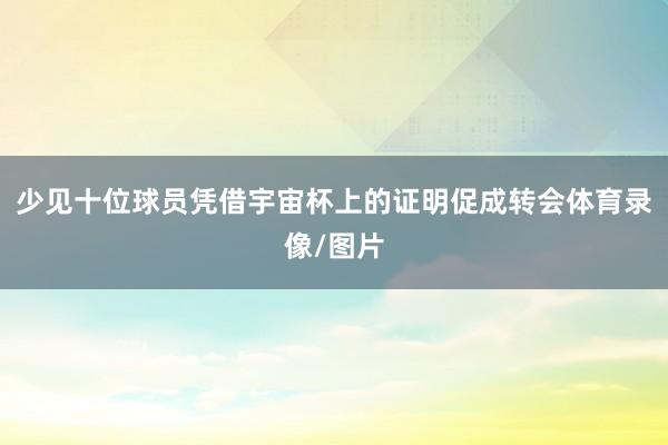 少见十位球员凭借宇宙杯上的证明促成转会体育录像/图片