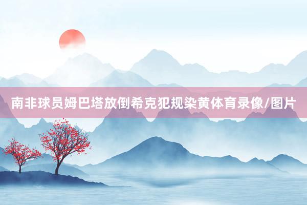 南非球员姆巴塔放倒希克犯规染黄体育录像/图片